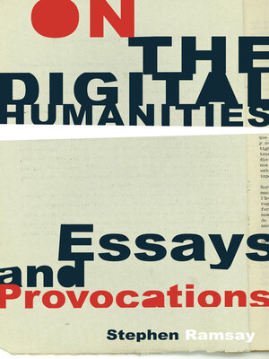 cover image of On the Digital Humanities